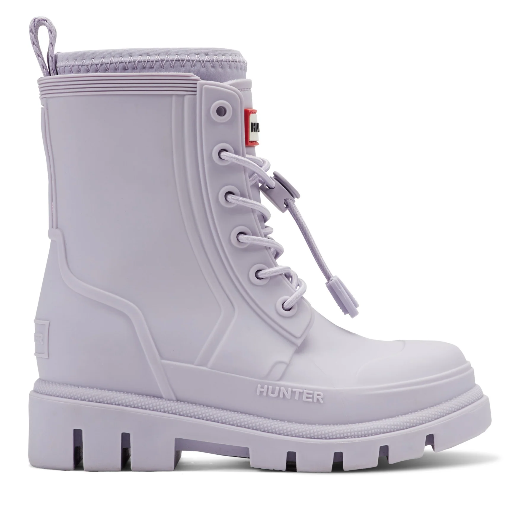 Little Kids Stamp Lace-Up Waterproof Ankle Boots